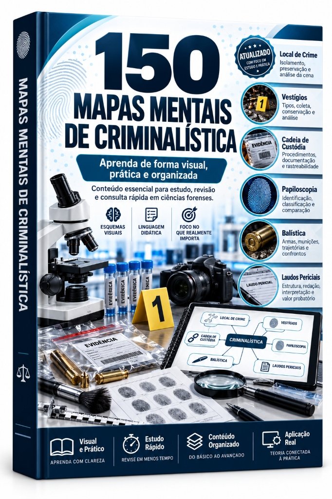 Plano Premium Vitalício - 150 Mapas Mentais de Criminalística